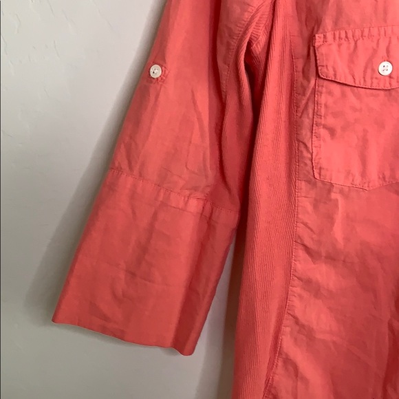 James Perse salmon button down shirt size 2 (cc) - Picture 5 of 8